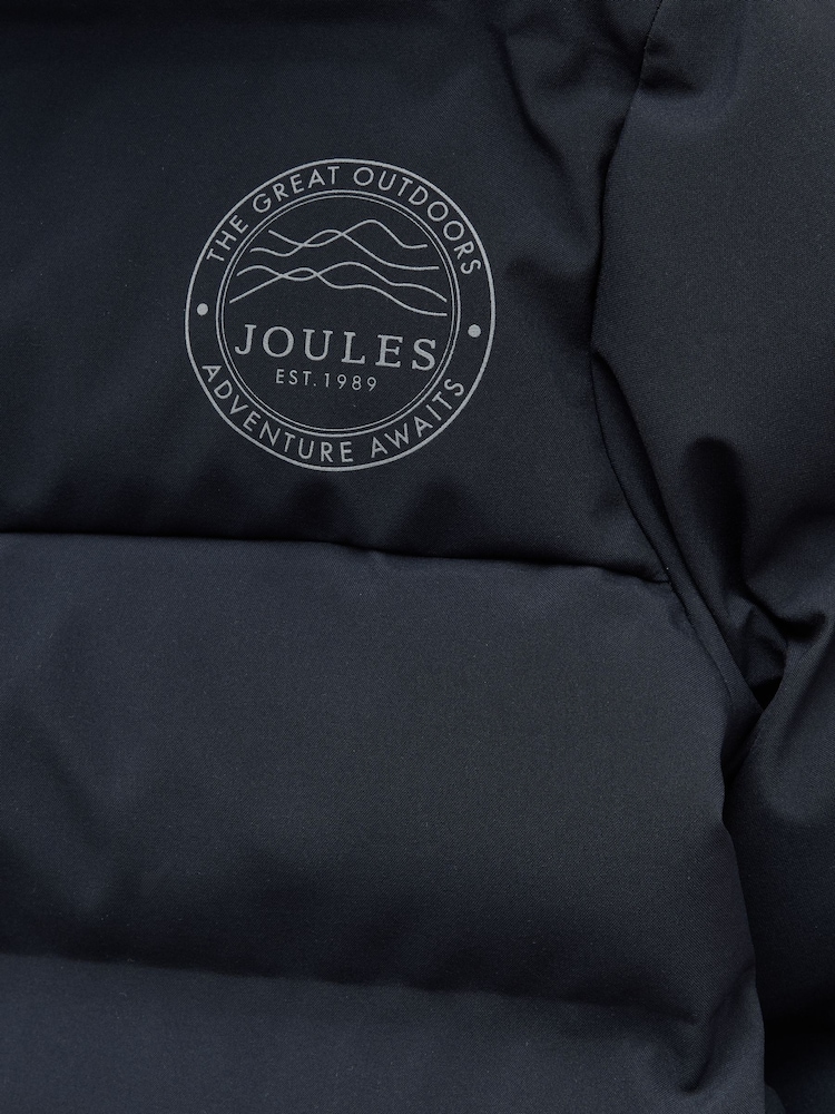 Joules Kids' Padwell Navy Waterproof Padded Coat - Image 3 of 3