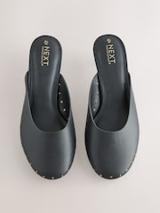 Black Forever Comfort® Studded Closed Toe Mules - Image 2 of 5