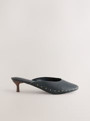 Black Forever Comfort® Studded Closed Toe Mules - Image 3 of 5