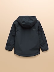 Joules Kids' Ayston Navy Waterproof Fleece Lined Raincaot - Image 2 of 5