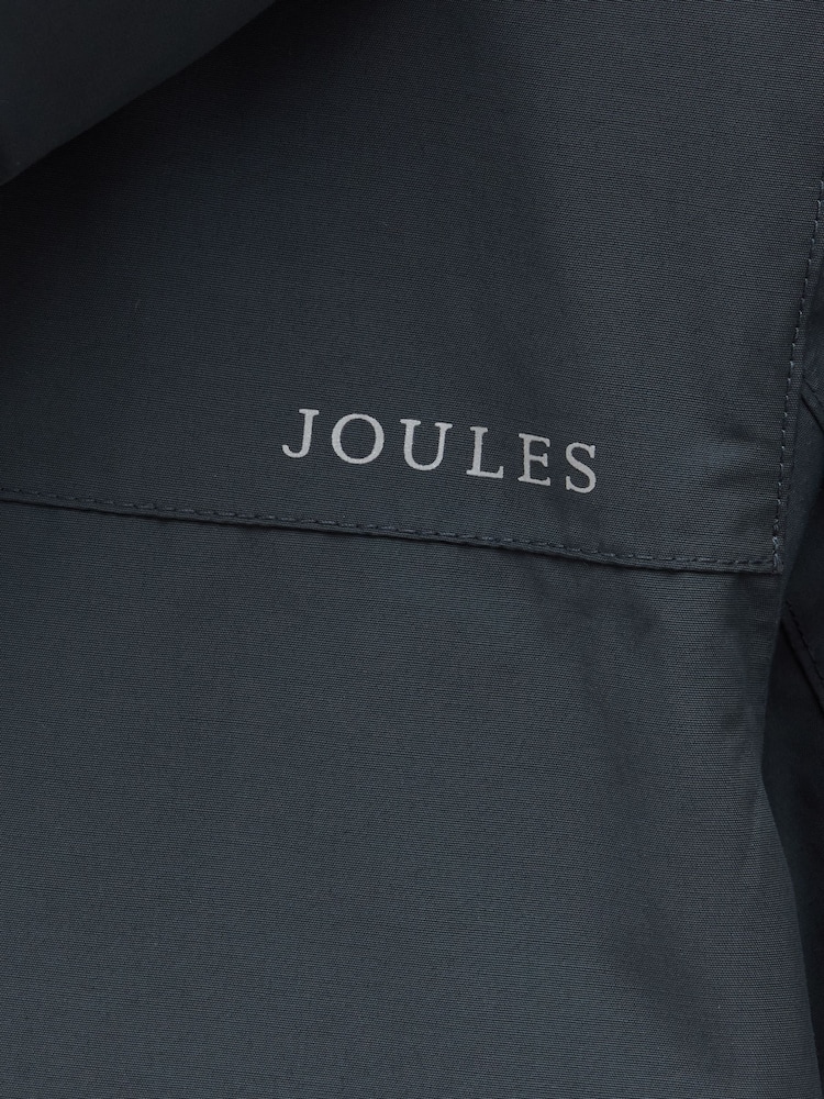 Joules Kids' Ayston Navy Waterproof Fleece Lined Raincaot - Image 5 of 5