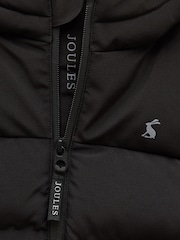 Joules Kids' Padwell Black Waterproof Padded Coat - Image 3 of 4