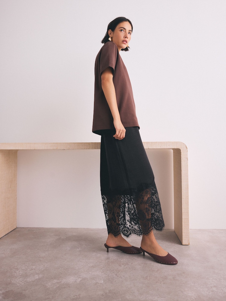 Wine Forever Comfort® Studded Closed Toe Mules - Image 2 of 11