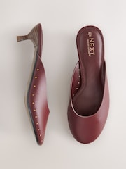 Wine Forever Comfort® Studded Closed Toe Mules - Image 7 of 11