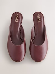 Wine Forever Comfort® Studded Closed Toe Mules - Image 8 of 11