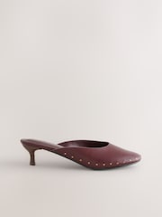 Wine Forever Comfort® Studded Closed Toe Mules - Image 9 of 11
