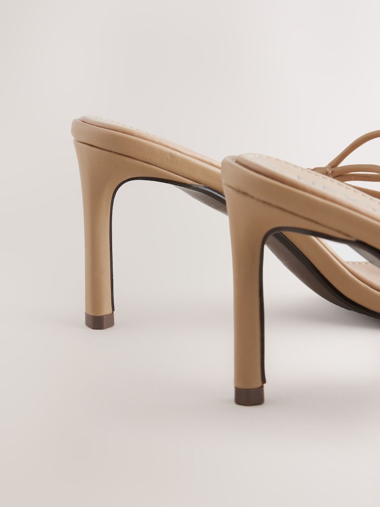 Camel Forever Comfort® Skinny Bow Strap Mules - Image 10 of 10