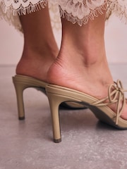 Camel Forever Comfort® Skinny Bow Strap Mules - Image 4 of 10