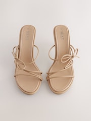 Camel Forever Comfort® Skinny Bow Strap Mules - Image 7 of 10