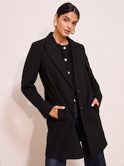 Friends Like These Black Petite Tailored Single Button Coat - Image 3 of 4