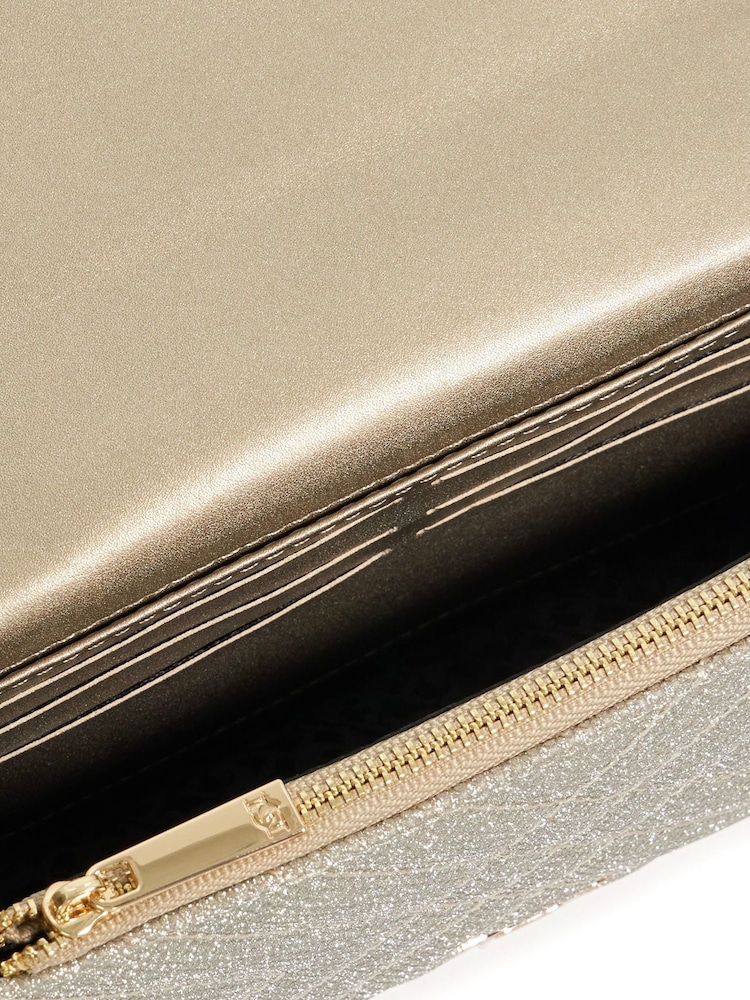 Dune London Metallic Edorchie Cross-Body Bag - Image 5 of 5