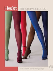 Heist Blue The Sixty Opaque Tights - Image 6 of 6