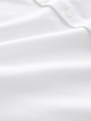 White Long Sleeve Grandad Neck T-Shirt - Image 7 of 7
