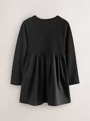 smALLSAINTS Black Logo Chevron Long Sleeve T-Shirt Dress - Image 7 of 10