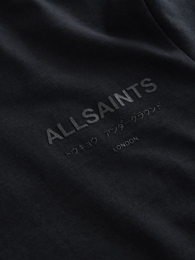 smALLSAINTS Black/Sequin Oversized Girls Underground Crew T-Shirt - Image 3 of 3