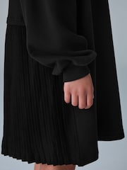 smALLSAINTS Black Underground Pleated Back Oversized Sweat Dress - Image 5 of 10