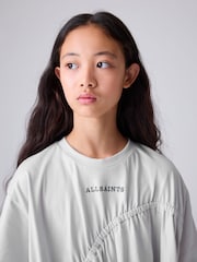 smALLSAINTS Silver/Black Ruched T-Shirt and Legging Set - Image 4 of 9