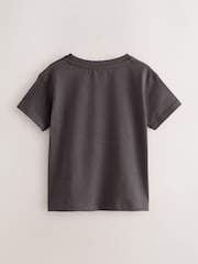 smALLSAINTS Black/Fleurir Girls Grace Graphic Crew T-Shirt - Image 2 of 4