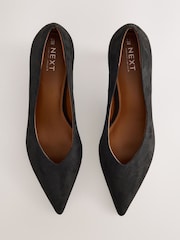 Black Standard/Wide Fit Forever Comfort® Point Toe Low Kitten Heels - Image 1 of 6