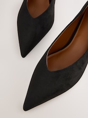 Black Standard/Wide Fit Forever Comfort® Point Toe Low Kitten Heels - Image 4 of 6