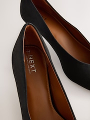 Black Standard/Wide Fit Forever Comfort® Point Toe Low Kitten Heels - Image 5 of 6