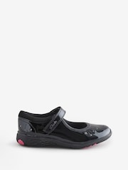 Clarks Black Patent Wide Fit (G) Younger Girls Relda Wish Mary Jane Shoes - Image 1 of 1