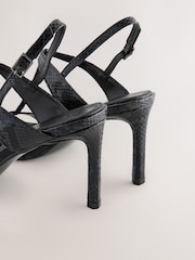Black Forever Comfort® T Bar Heeled Sandals - Image 8 of 8