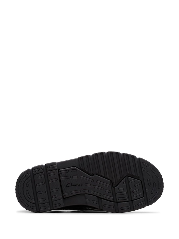 Clarks Black Standard Fit (F) Younger Girls Lorcham Bow Leather Shoes - Image 6 of 6 Clarks Black Standard Fit (F) Younger Girls Lorcham Bow Leather Shoes - Image 6 of 6