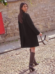Love & Roses Black Collarless Double Breasted Jacket - Image 4 of 4