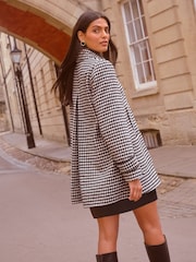 Love & Roses Black/White Swing Coat - Image 2 of 4