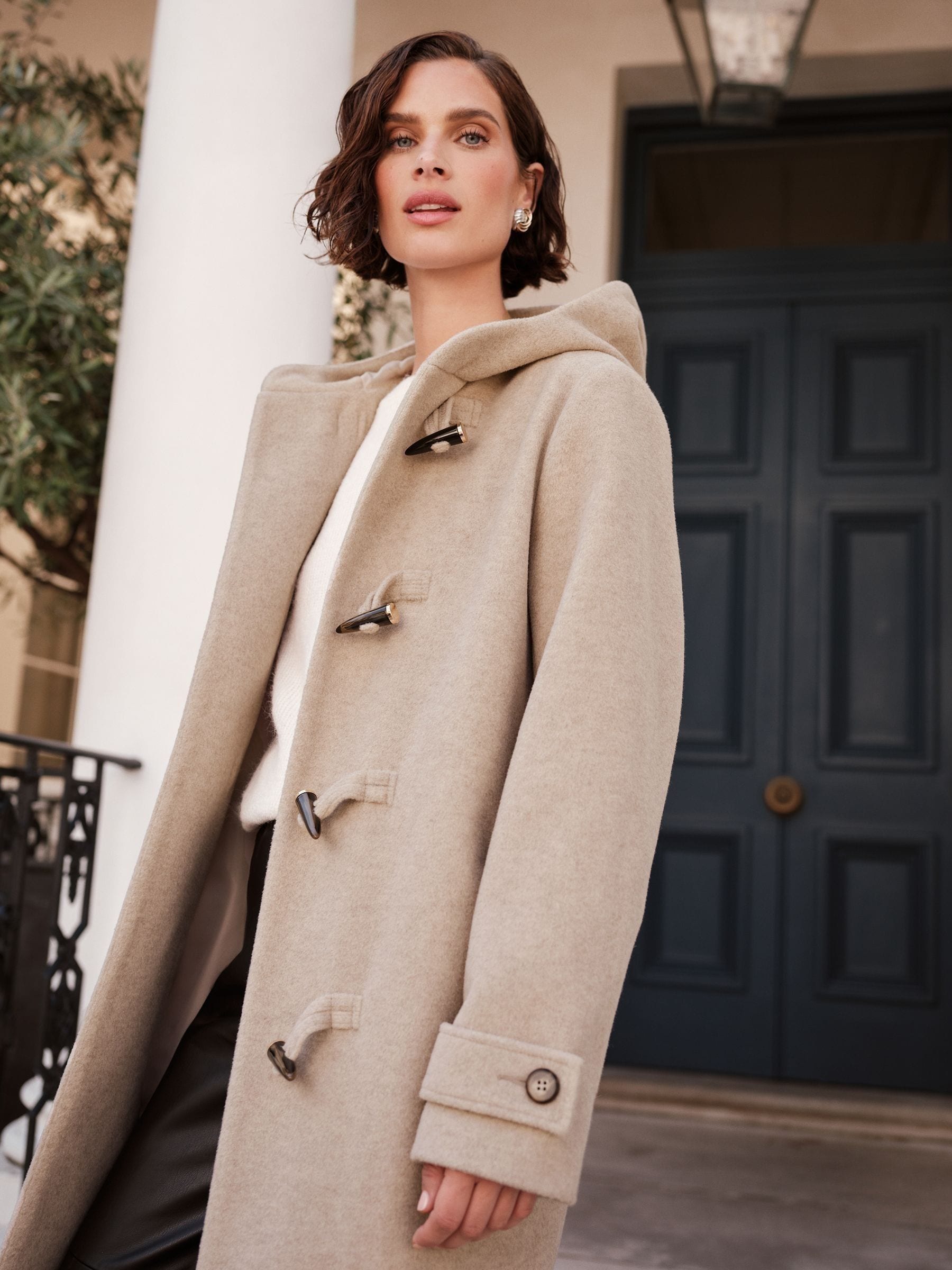 Buy Love & Roses Neutral Duffle Coat from Next USA