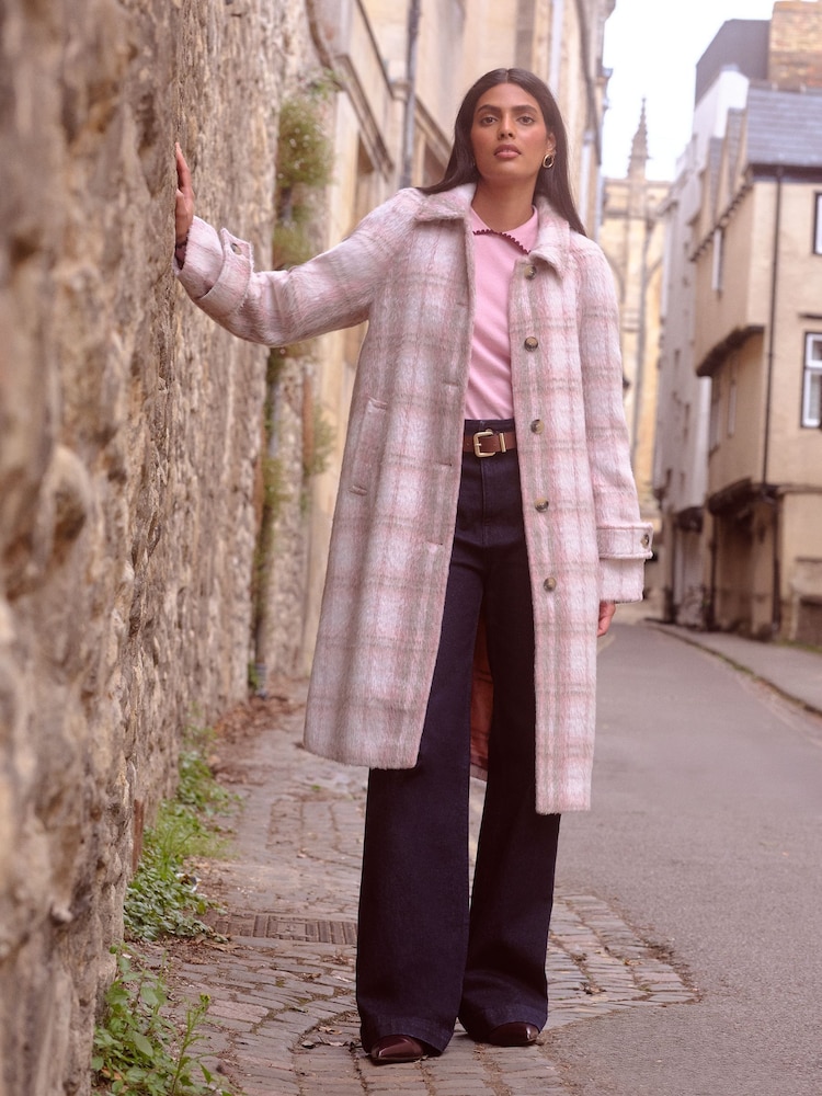 Love & Roses Pink Car Coat - Image 1 of 4