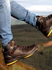 Grisport Mens Saracen Waterproof and Breathable Hiking Brown Boots - Image 1 of 10
