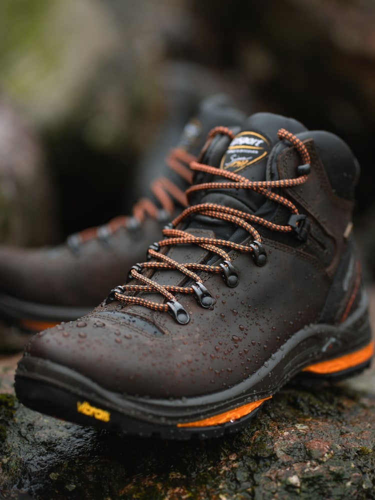 Grisport Mens Saracen Waterproof and Breathable Hiking Brown Boots - Image 2 of 11 Grisport Mens Saracen Waterproof and Breathable Hiking Brown Boots - Image 2 of 11