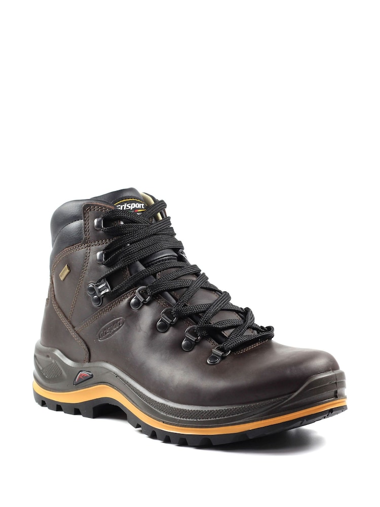 Grisport Mens Wide Fit Waterproof Hiking Brown Boots - Image 2 of 11