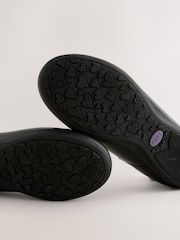Black Wide Fit (G) Leather Ballerina School Shoes - Image 5 of 5