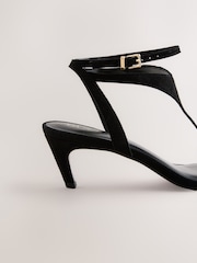 Black Forever Comfort® Suede Toe Post Heeled Sandals - Image 4 of 6