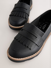 Black Standard Fit (F) School Loafers - Image 4 of 5