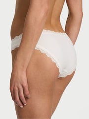 Victoria's Secret Coconut White Lace Trim Bikini Knickers - Image 2 of 2
