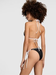 Victoria's Secret PINK Black Tie Side Rosemary Itsy Bikini Bottoms - Image 2 of 2