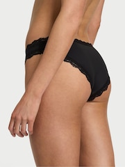 Victoria's Secret Black Lace Trim Bikini Knickers - Image 2 of 2