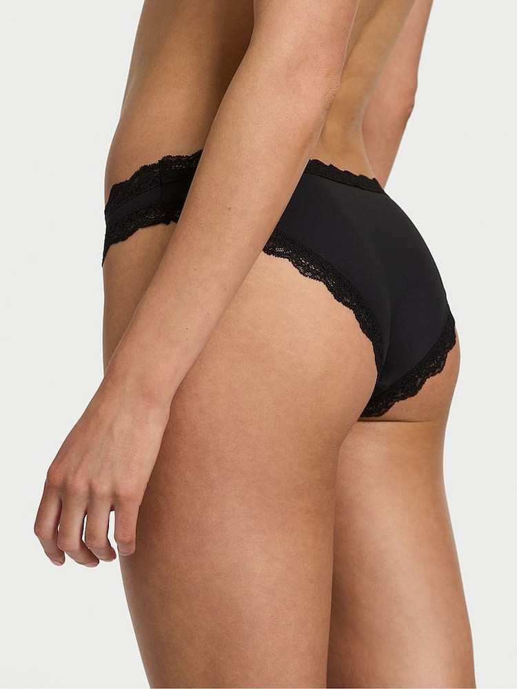 Victoria's Secret Black Lace Trim Bikini Knickers - Image 2 of 2