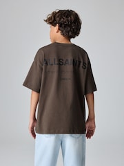 Chocolate - smALLSAINTS Oversized Underground Crew Cotton T-Shirt - Imagen 2 de 8