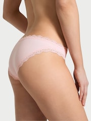 Victoria's Secret Purest Pink Lace Trim Bikini Knickers - Image 2 of 2