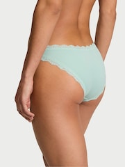 Victoria's Secret Silent Blue Lace Trim Bikini Knickers - Image 2 of 2