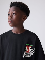 smALLSAINTS Black/Tempter Boys Oversized Graphic Crew T-Shirt - Image 5 of 10