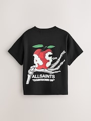 smALLSAINTS Black/Tempter Boys Oversized Graphic Crew T-Shirt - Image 8 of 10