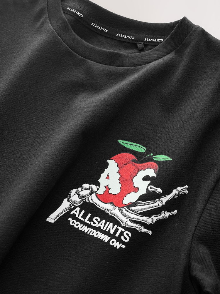 smALLSAINTS Black/Tempter Boys Oversized Graphic Crew T-Shirt - Image 8 of 8