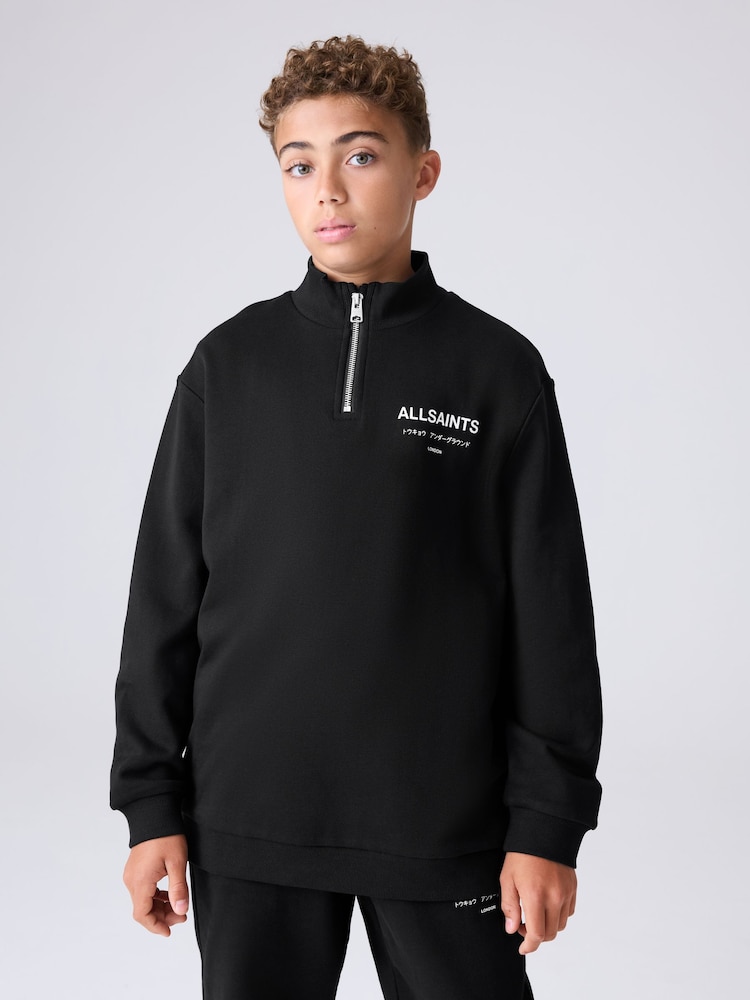 smALLSAINTS Underground Oversized Half Zipped Sweatshirt - Imagen 1 de 10