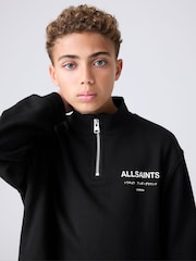 smALLSAINTS Underground Oversized Half Zipped Sweatshirt - Imagen 4 de 10